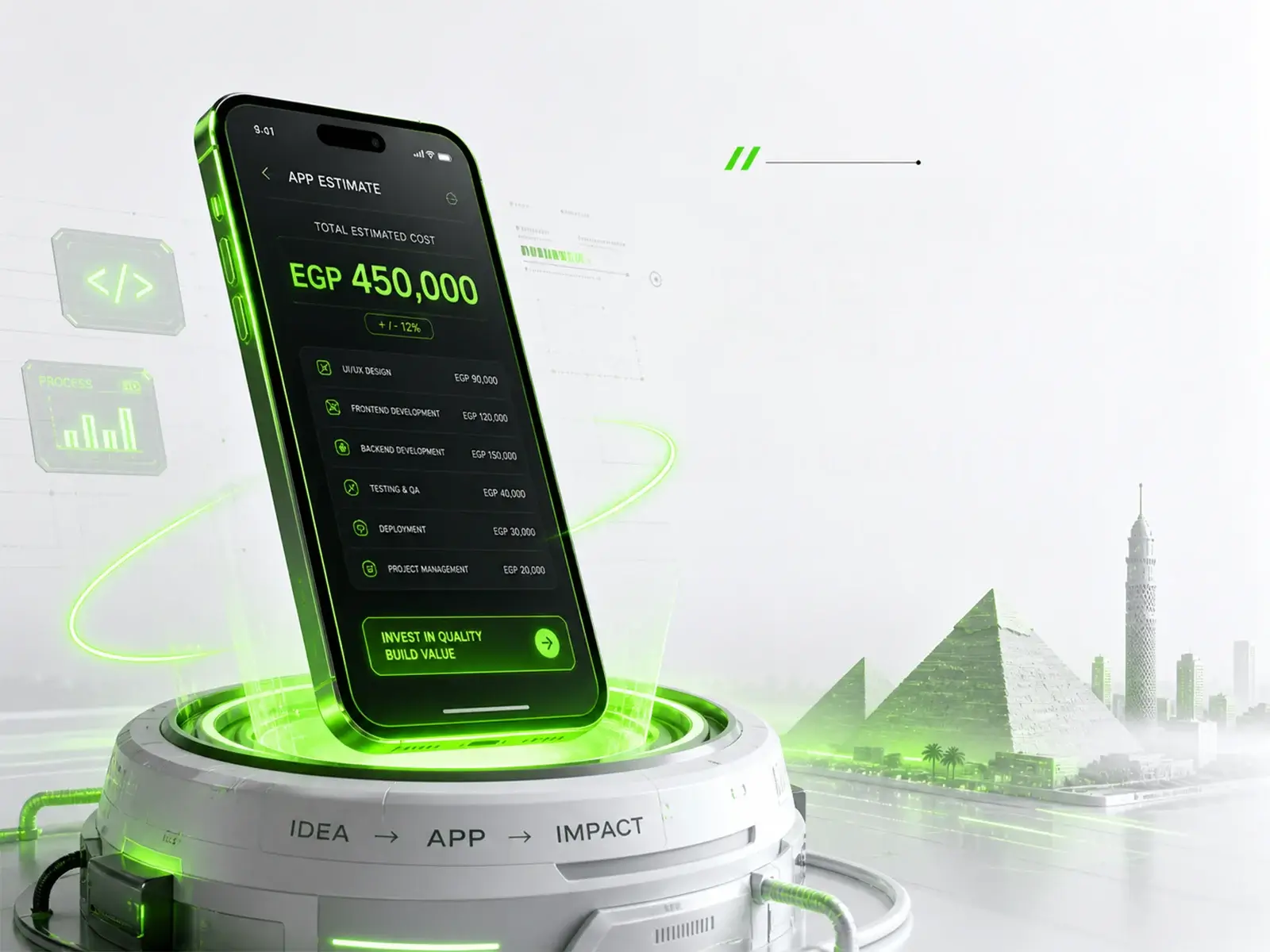 mobile app cost Egypt
